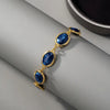Veronika – Pulsera con piedras de zafiro en degradado.