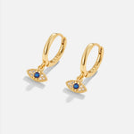 Luana – Pendientes de oro con perla delicada.