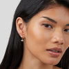 Luana – Pendientes de oro con perla delicada.
