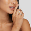 Anneliese – Anillo dorado y plateado