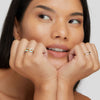Anneliese – Anillo dorado y plateado