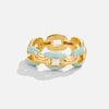 Anneliese – Anillo dorado y plateado