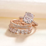 Iris – Anillo de diamante con piedra ovalada.