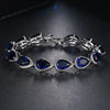 Viktorie – Pulsera con zafiros facetados.