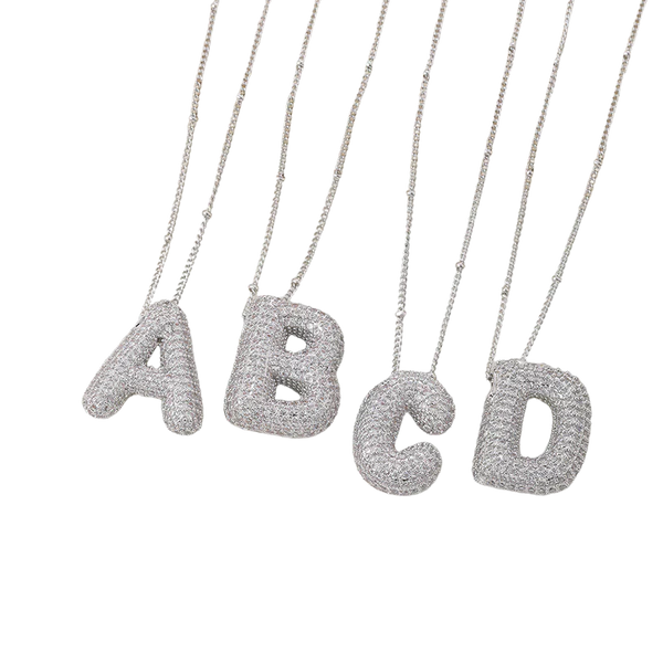 Necklace with letter pendants