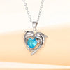 Amira – Colgante en forma de corazón con zafiro.