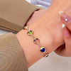 Pulsera única en forma de corazón