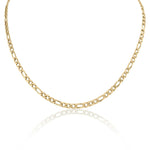 Valerie – Gold necklace with a simple link structure.