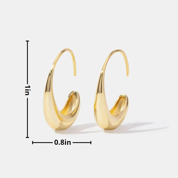 Susanne – Pendientes dorados con textura.