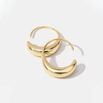 Susanne – Pendientes dorados con textura.