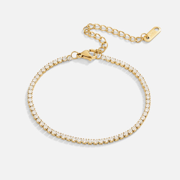 Pulseras de tenis Kordelie Gold
