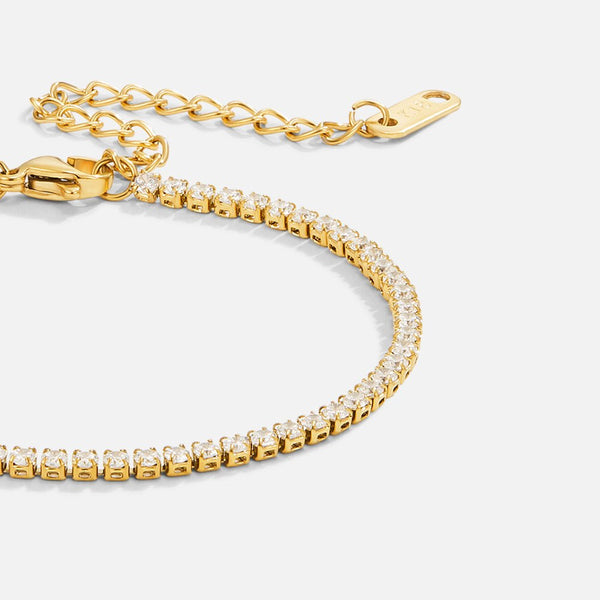 Pulseras de tenis Kordelie Gold