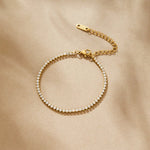 Pulseras de tenis Kordelie Gold