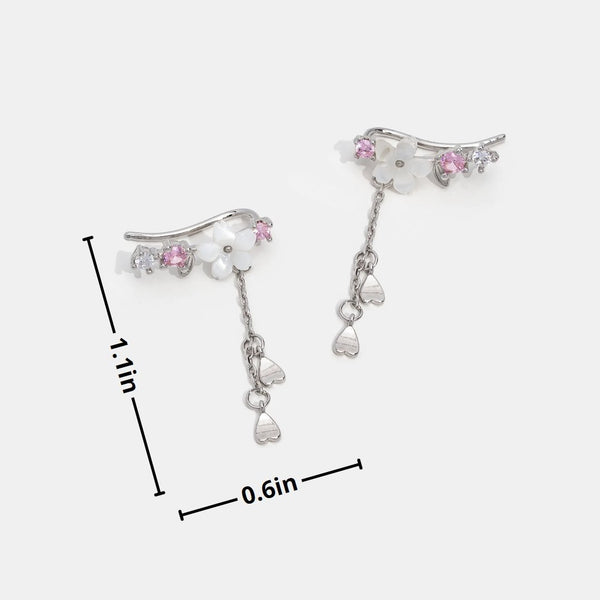 Maren – Pendientes colgantes dorados con perlas.