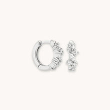 Crystal cluster earrings