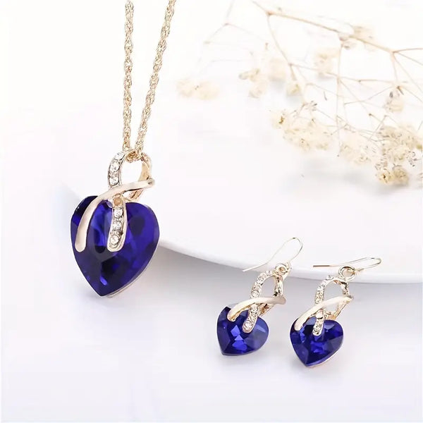Aurelie – Conjunto de joyas con zafiros.
