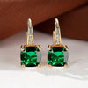 Sabrina - Pendientes circulares de piedra mística | Oro