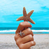 Anillo de Estrella Ajustable en Plata y Oro