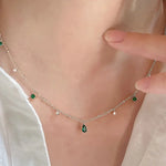 Collar Corinne Delaire | Oro Blanco