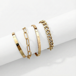 Elan Mercer Conjuntos de pulsera | Oro blanco