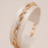 Klára - Pulsera dorada elegante con circonitas
