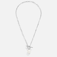 Eveline – Cadena dorada con colgante adornado con perlas.