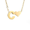 Nina – Collar dorado en forma de V.