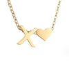 Nina – Collar dorado en forma de V.