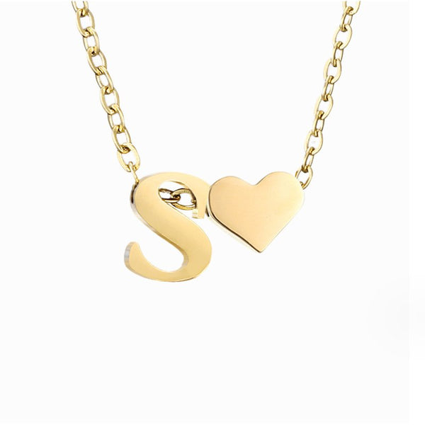 Nina – Collar dorado en forma de V.