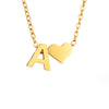 Nina – Collar dorado en forma de V.