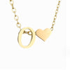 Nina – Collar dorado en forma de V.