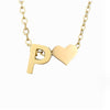 Nina – Collar dorado en forma de V.