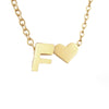 Nina – Collar dorado en forma de V.
