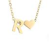 Nina – Collar dorado en forma de V.