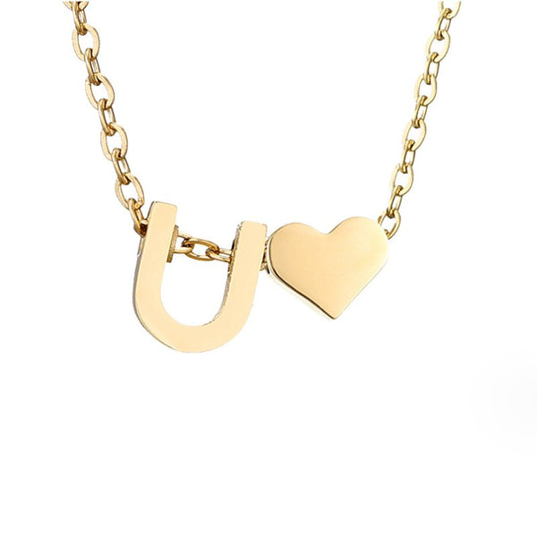 Nina – Collar dorado en forma de V.
