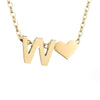 Nina – Collar dorado en forma de V.