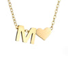 Nina – Collar dorado en forma de V.