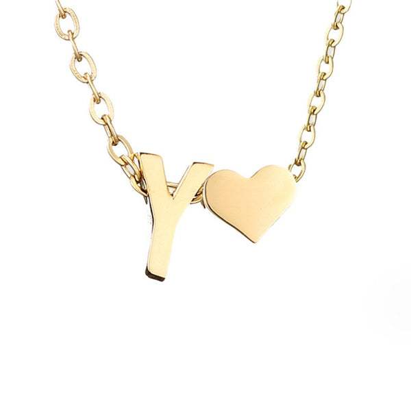 Nina – Collar dorado en forma de V.