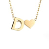 Nina – Collar dorado en forma de V.