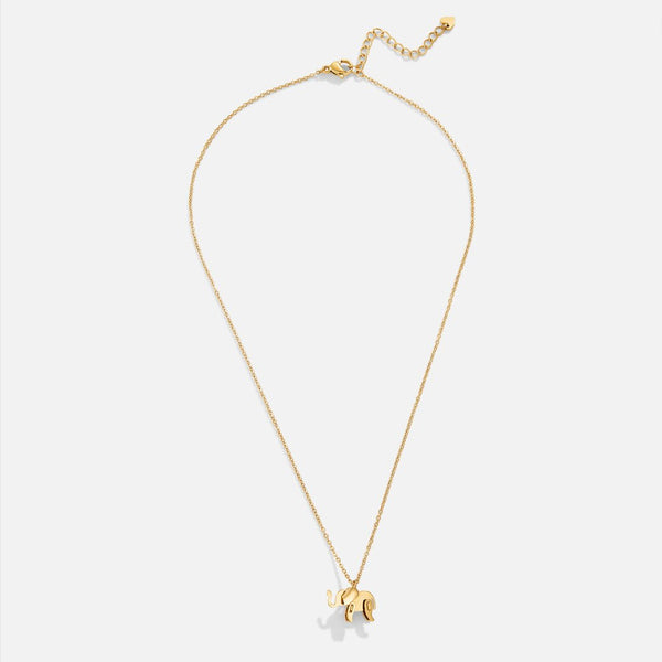Luisa – Collar dorado con elementos florales simétricos.