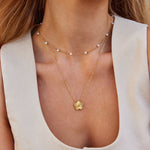 Collar de la suerte dorado