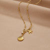 Greta – Collar con colgante de estrella en color dorado.