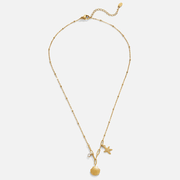 Greta – Collar con colgante de estrella en color dorado.