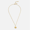 Ronja – Collar dorado con colgante floral.