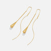 Felicie – Pendientes de oro con pequeño engaste.
