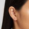 Líza – Pendientes de oro en forma de ramita.