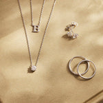 Klára necklace with moissanite stone