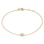 Pulsera Klára con piedra de moissanita