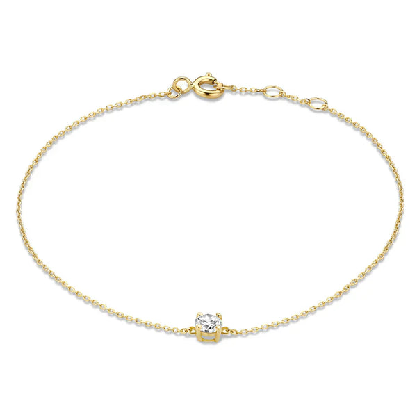 Pulsera Klára con piedra de moissanita