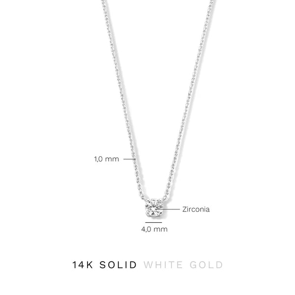 Klára necklace with moissanite stone